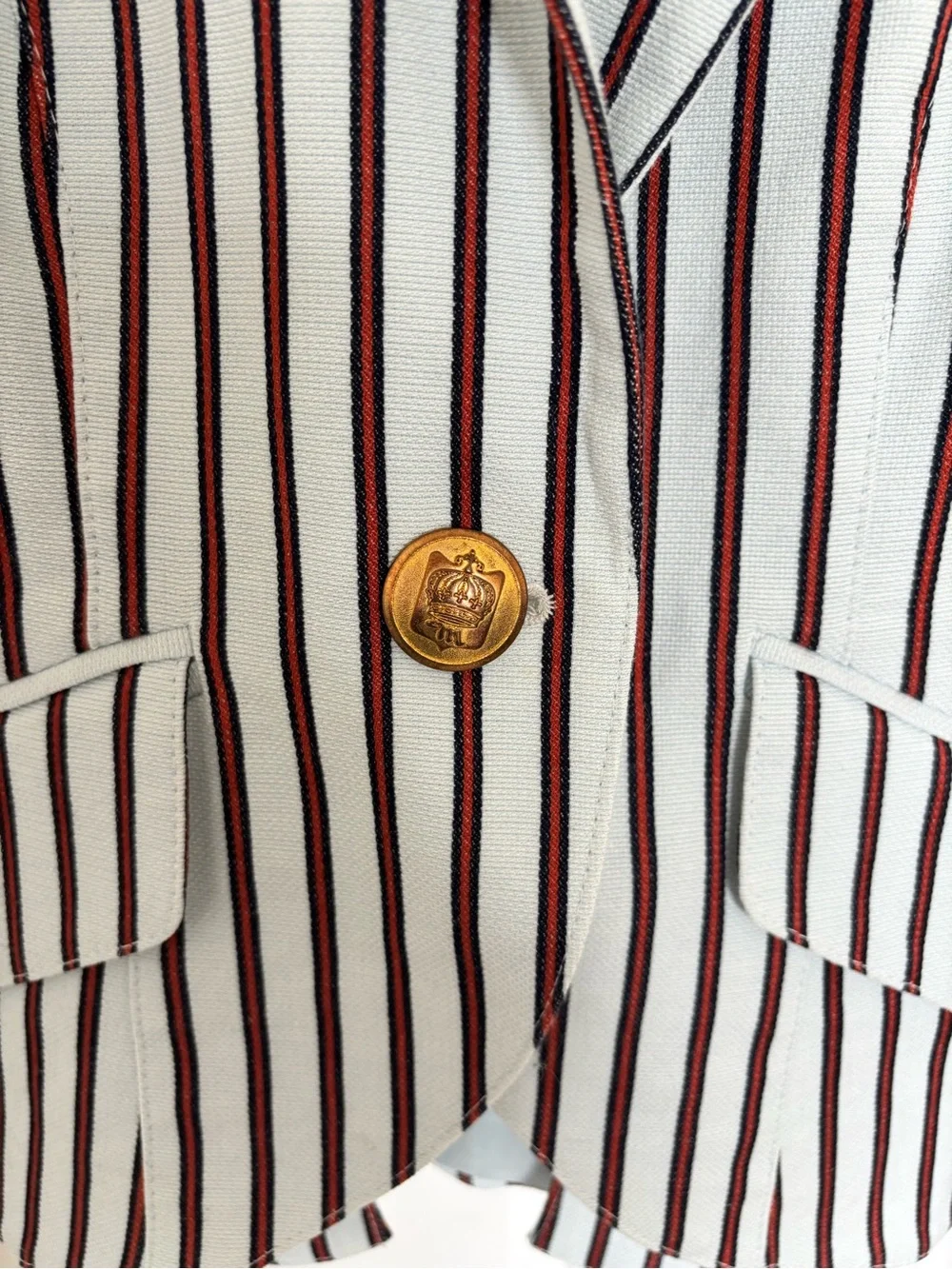 Smythe Blazer in Cricket Stripe